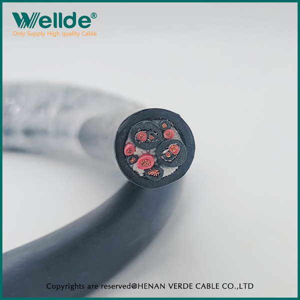 Solid braid shield control cable Solid braid shield control cable