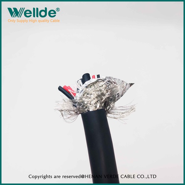 Solid braid shield control cable Solid braid shield control cable