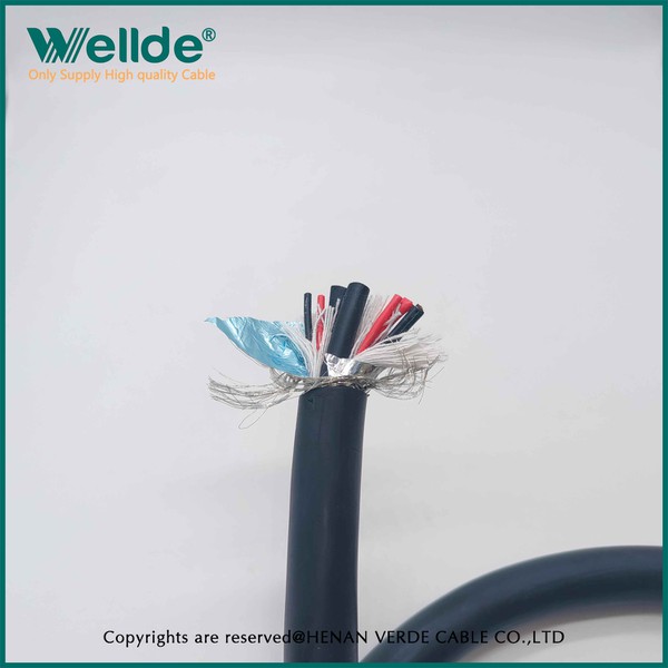 Solid braid shield control cable Solid braid shield control cable