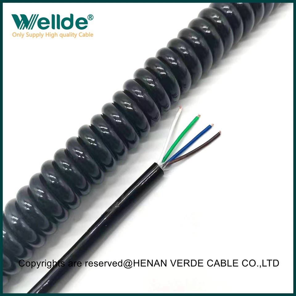 4 هسته 1. 0میلی متر مربع کابل مارپیچ