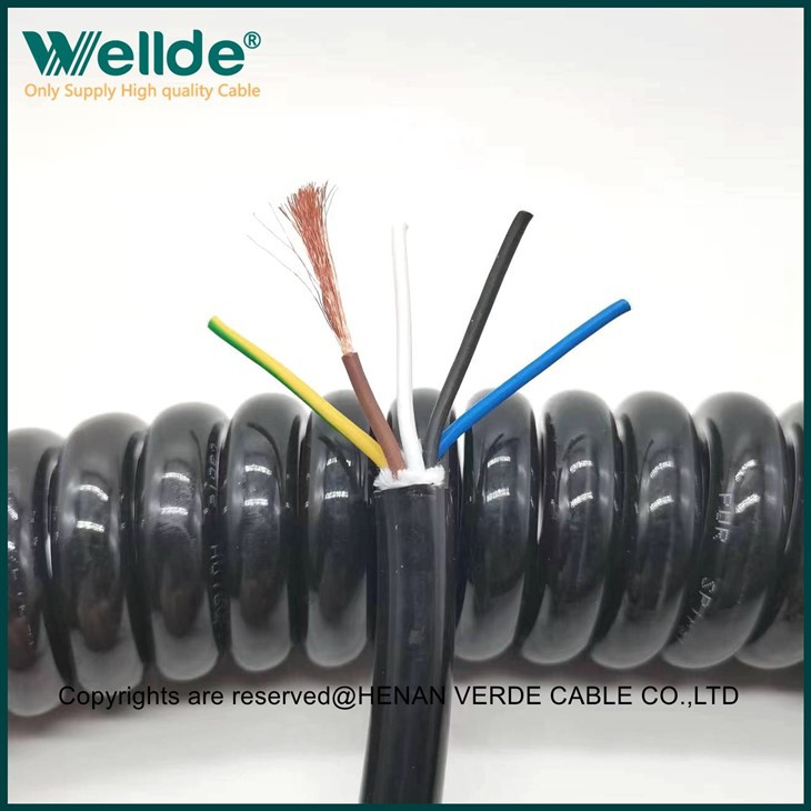 کابل سیم پیچ 5 هسته ای 1.5 میلی متری