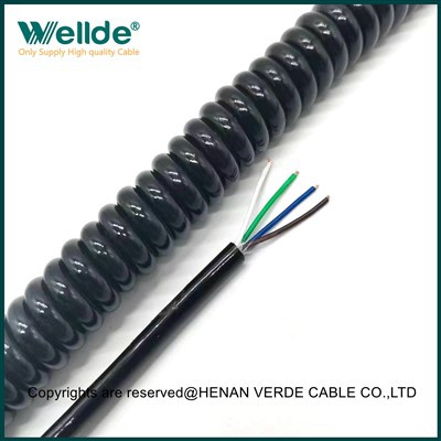 4 هسته 1. 0میلی متر مربع کابل مارپیچ