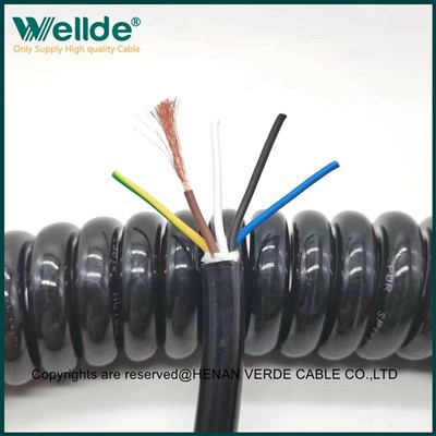 کابل سیم پیچ 5 هسته ای 1.5 میلی متری